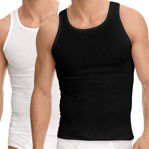 wife beater black|Amazon.com: Mens Wife Beaters.